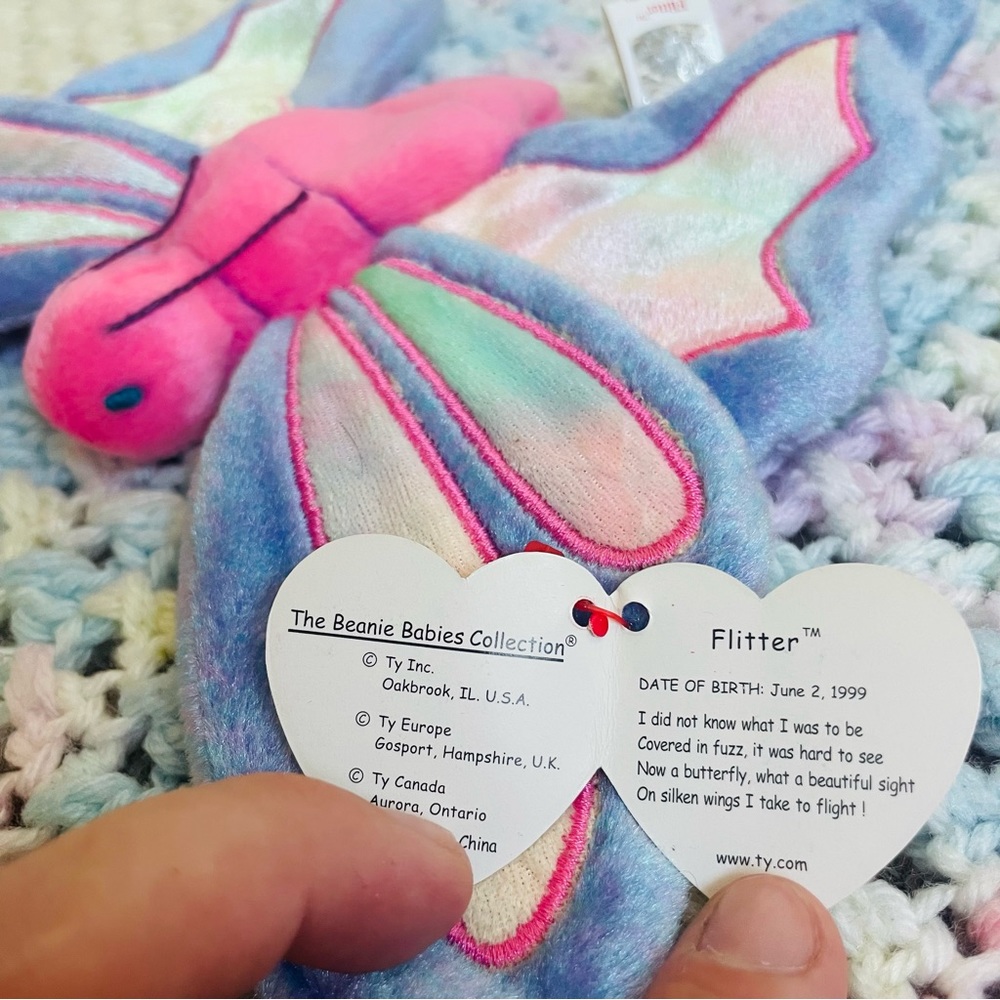 🌸$5 add-on 🌸 Vintage 1999 TY Beanie Baby Flitter